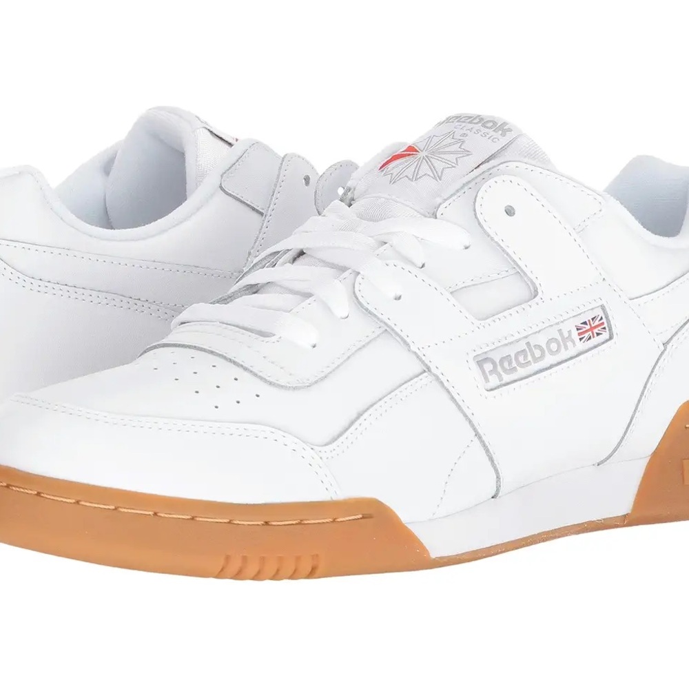 Reebok Men's Workout Plus White Sneakers